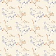 Seamless pattern with birds N22