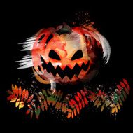 Scary Jack O Lantern halloween pumpkin N2