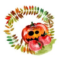 Scary Jack O Lantern halloween pumpkin N5