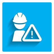 Construction warning sign