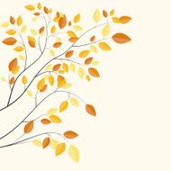 Shiny Autumn Natural Leaves Background Vector Illustration N24