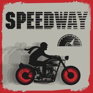Vintage Motorcycle sport poster