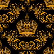 New seamless decor gold ornament