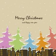 Beautiful vector Christmas card N7