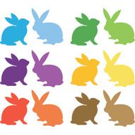 Easter Bunny Silhouette collections N2