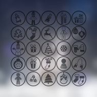 Christmas icons set N129