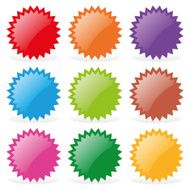 Stickers set vector