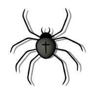 Vector Black Spider