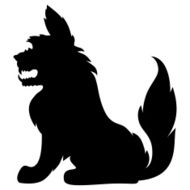 Scary shaggy monster