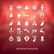 Christmas icons set N130