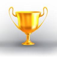 gold Cup award vector icons