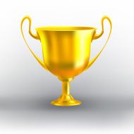 gold Cup award vector icon