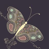 Abstract butterfly card N6