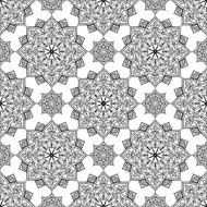 Black oriental ornament N2