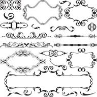 Baroque art swirll set N2