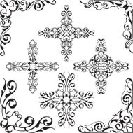 Baroque luxury corner art set N2