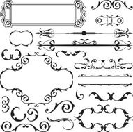 Set of vintage baroque elements N2
