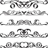 The baroque art divide swirll set N2