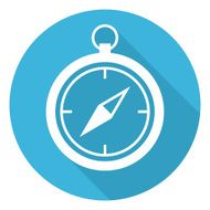 Compass icon modern minimal flat design style vector illustration N2