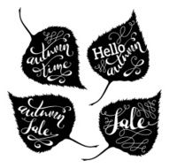 Vector Autumn Lettering