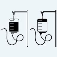 Blood bag silhouette