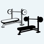 Weight bench for chest flat N2