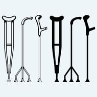 Set crutches N2