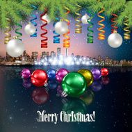 Abstract background with Christmas decorations N3