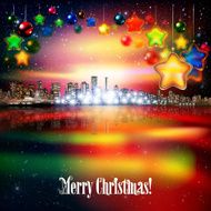 Abstract background with Christmas decorations N4