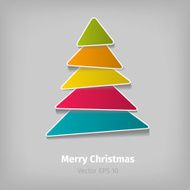 colorful christmas tree illustration