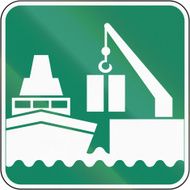 Industrial Harbor in Canada
