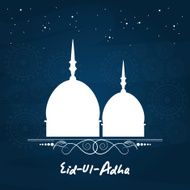 Eid-Al-Adha celebration with mosque