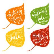 Vector Autumn Lettering N2