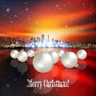 Abstract background with Christmas decorations N12