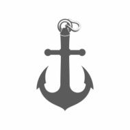 Anchor silhouette vector illustration