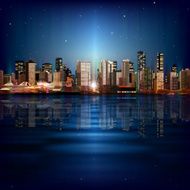 abstract background with panorama of vancouver N40