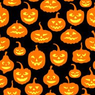 Halloween pumpkins pattern seamless N2