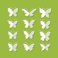 Set of butterflies for your design N2