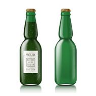 Transparent glass bottle