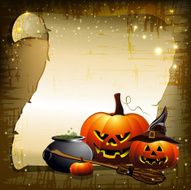 background with pumpkins