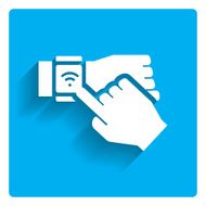 Touching smartwatch display