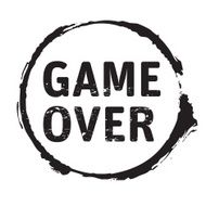Black vector grunge stamp GAME OVER N2