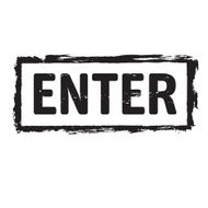 Black grunge stamp ENTER N2
