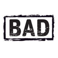 Black vector grunge stamp BAD N2
