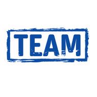 Blue vector grunge stamp TEAM N2
