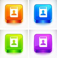 Address Book on Color Square Buttons
