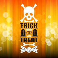 Halloween party poster Typography letters font type
