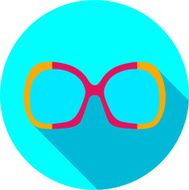 Super hero mask glasses collection Flat style avatar icon N3