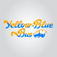 Yellow-blue bus