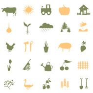 garden icon set N2